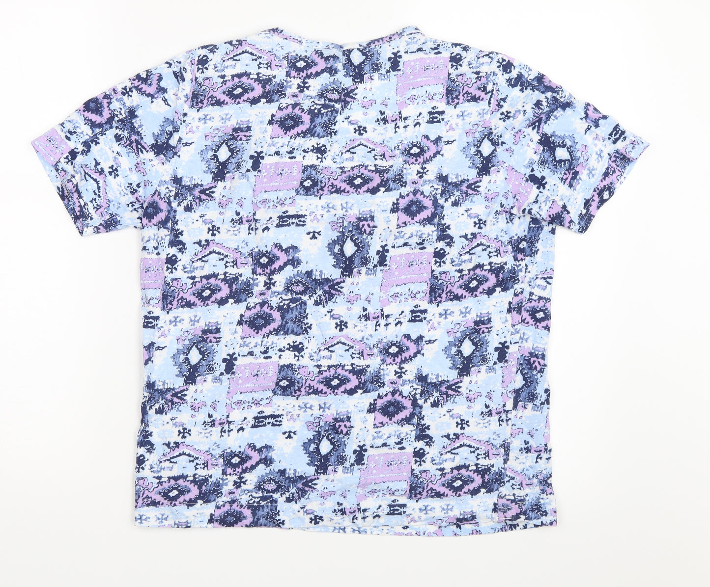 Isle Womens Blue   Basic T-Shirt Size 10