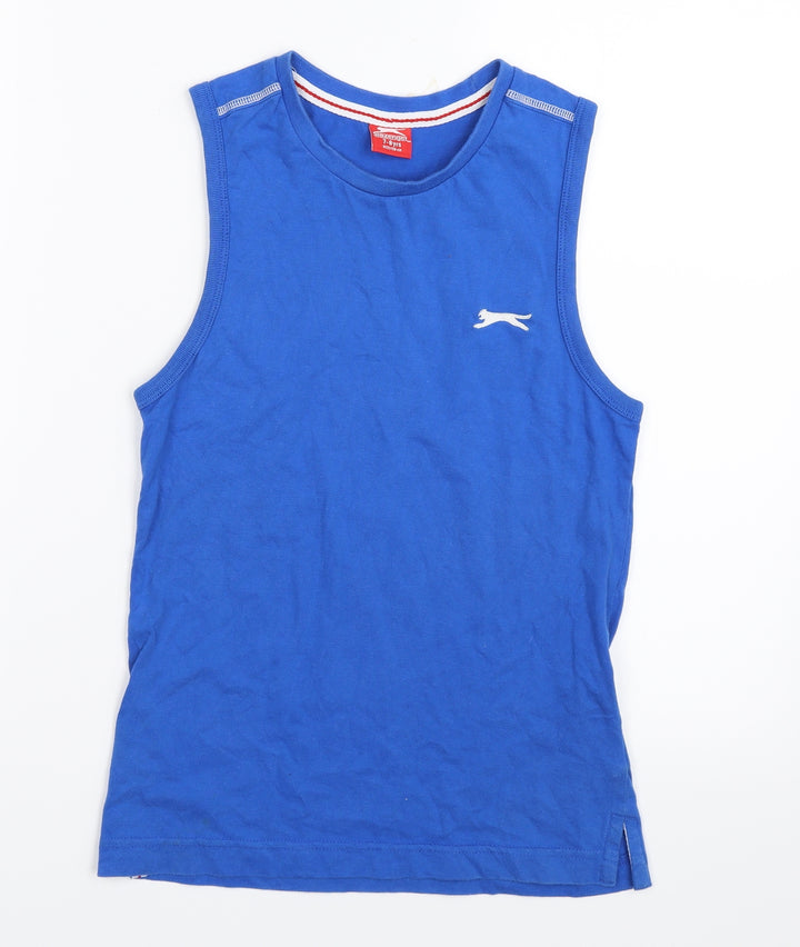 Slazenger Boys Blue Basic Tank Size 7-8 Years