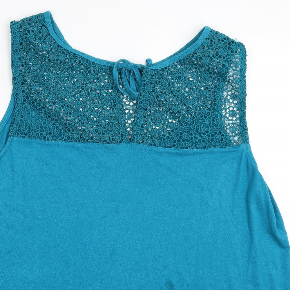 Matalan Womens Blue   Basic Tank Size 18