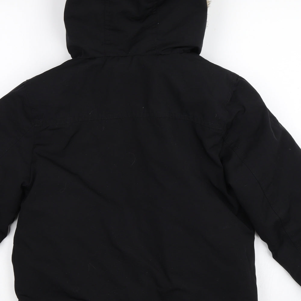 Nutmeg Boys Black   Basic Coat Coat Size 8-9 Years