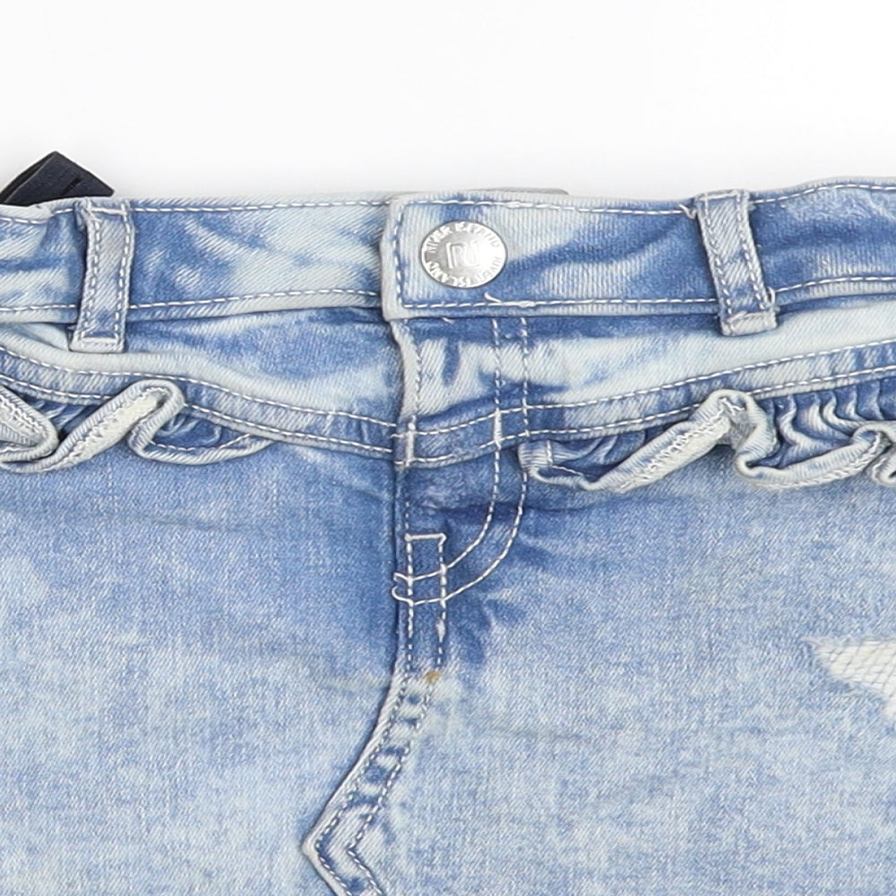 River Island Girls Blue  Denim Mini Skirt Size 2-3 Years