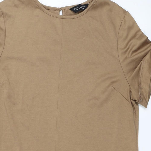 Dorothy Perkins Womens Beige   Tunic T-Shirt Size 18