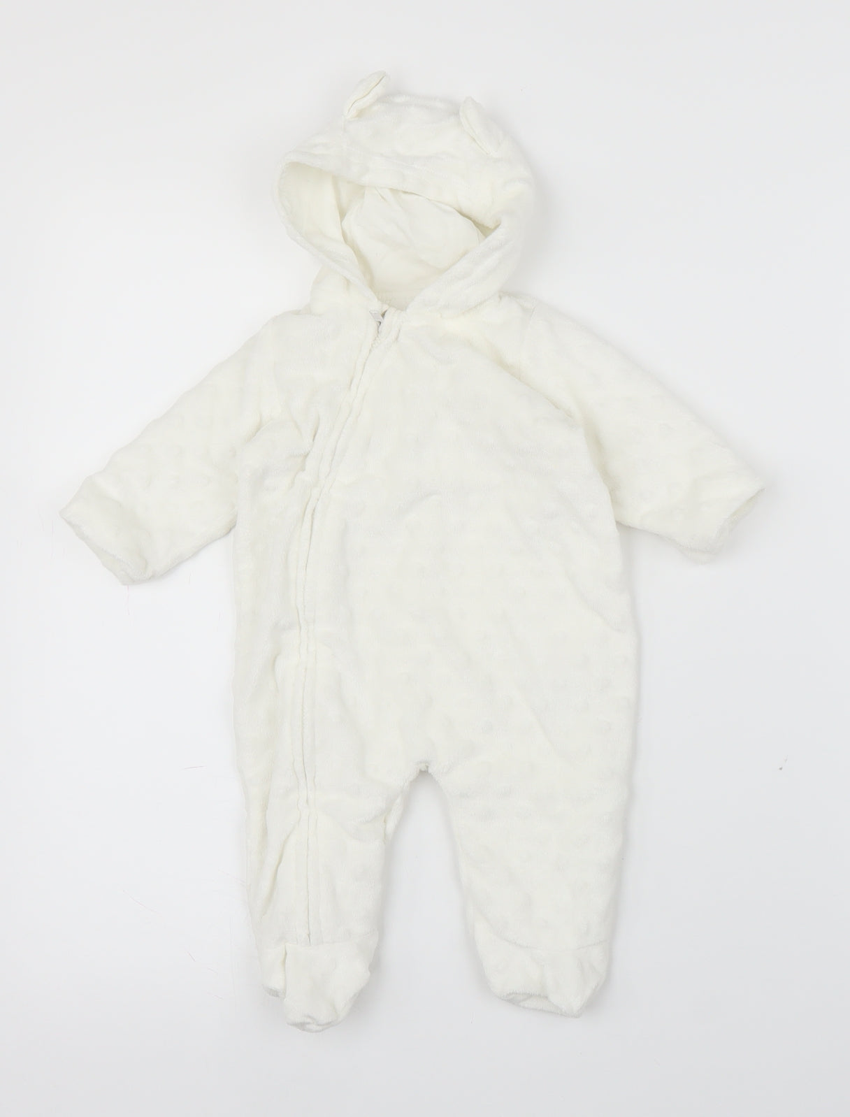 George Baby White   Babygrow One-Piece Size 0-3 Months