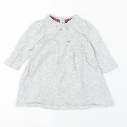 M&S Girls Grey   A-Line  Size 0-3 Months