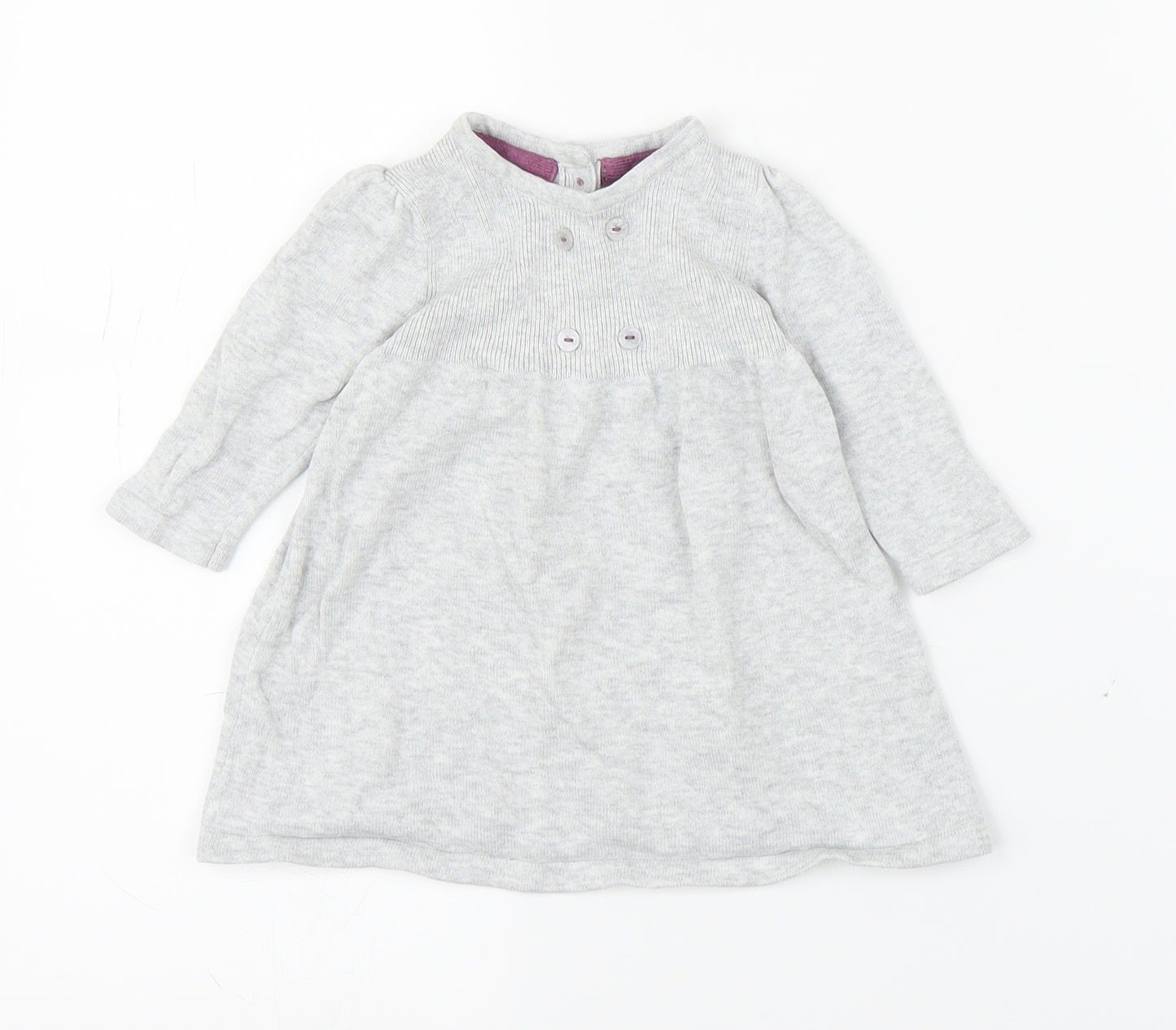 M&S Girls Grey   A-Line  Size 0-3 Months