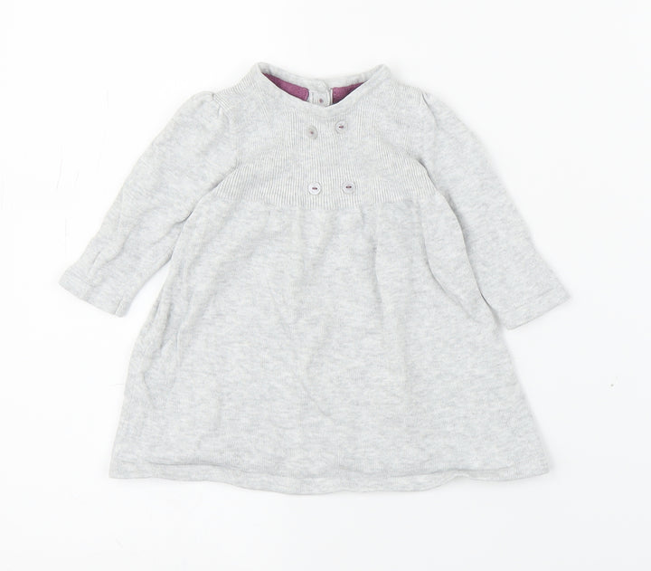 M&S Girls Grey A-Line Size 0-3 Months