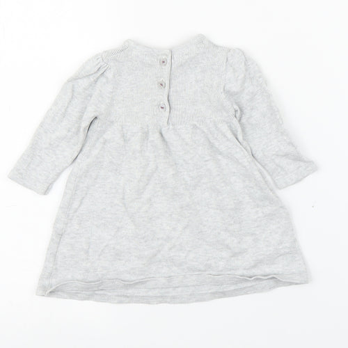 M&S Girls Grey   A-Line  Size 0-3 Months