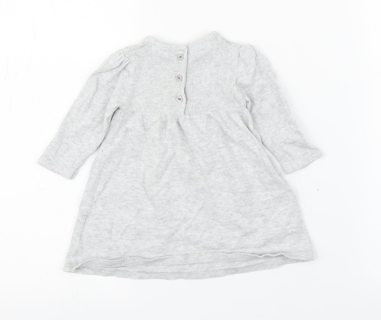M&S Girls Grey   A-Line  Size 0-3 Months