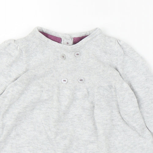 M&S Girls Grey   A-Line  Size 0-3 Months