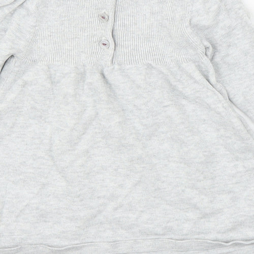 M&S Girls Grey   A-Line  Size 0-3 Months