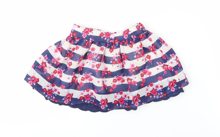 Matalan Girls Blue Floral Tutu Skirt Size 6-9 Months