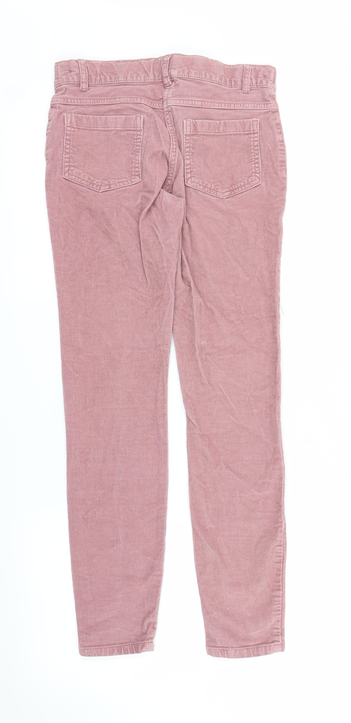 F&F Girls Pink  Corduroy Straight Jeans Size 12-13 Years