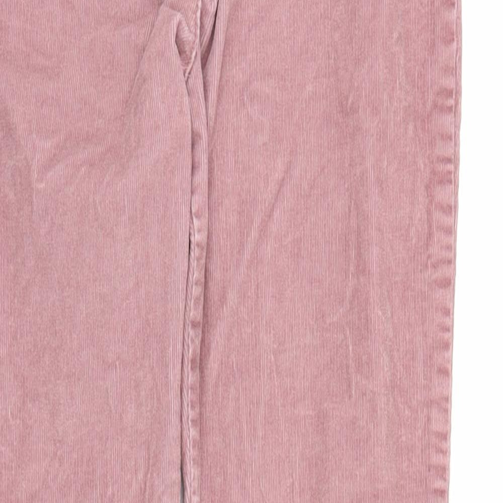 F&F Girls Pink  Corduroy Straight Jeans Size 12-13 Years