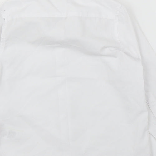 M&S Girls White   Basic Button-Up Size 4-5 Years