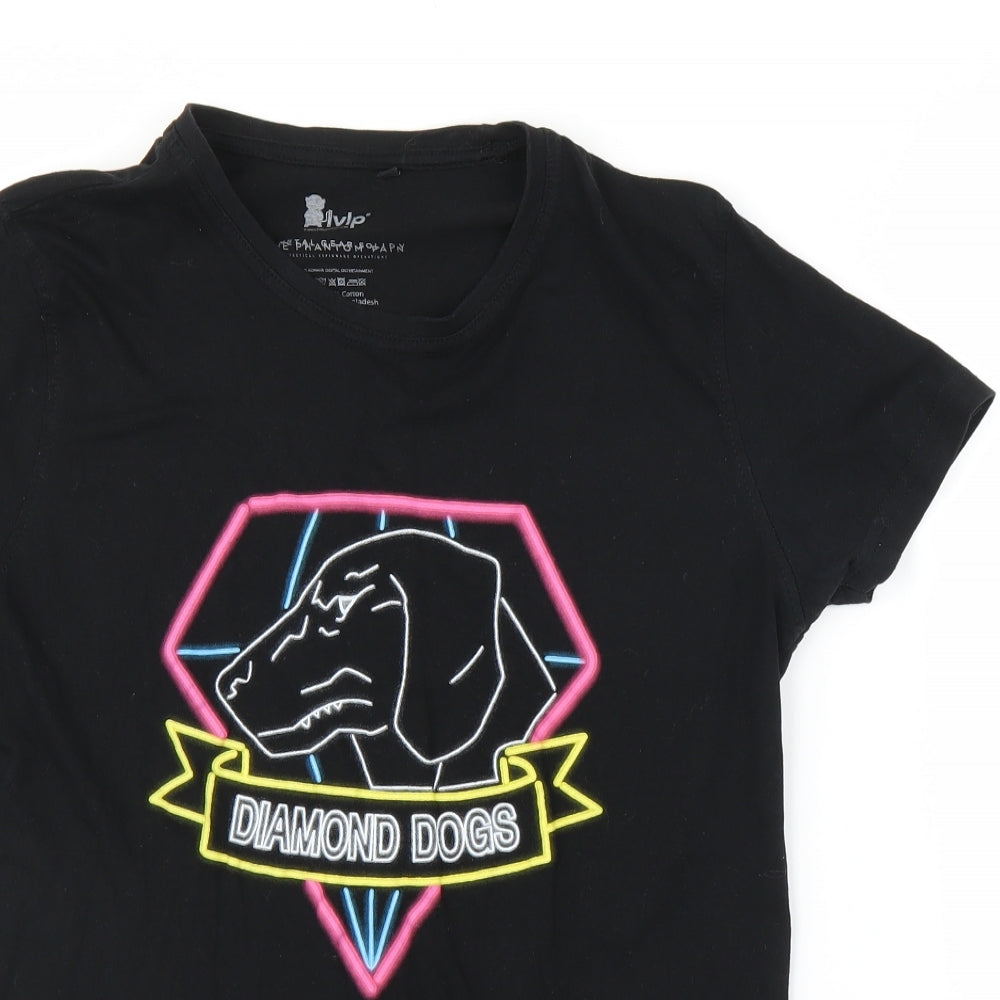 Level Up Womens Black   Basic T-Shirt Size S