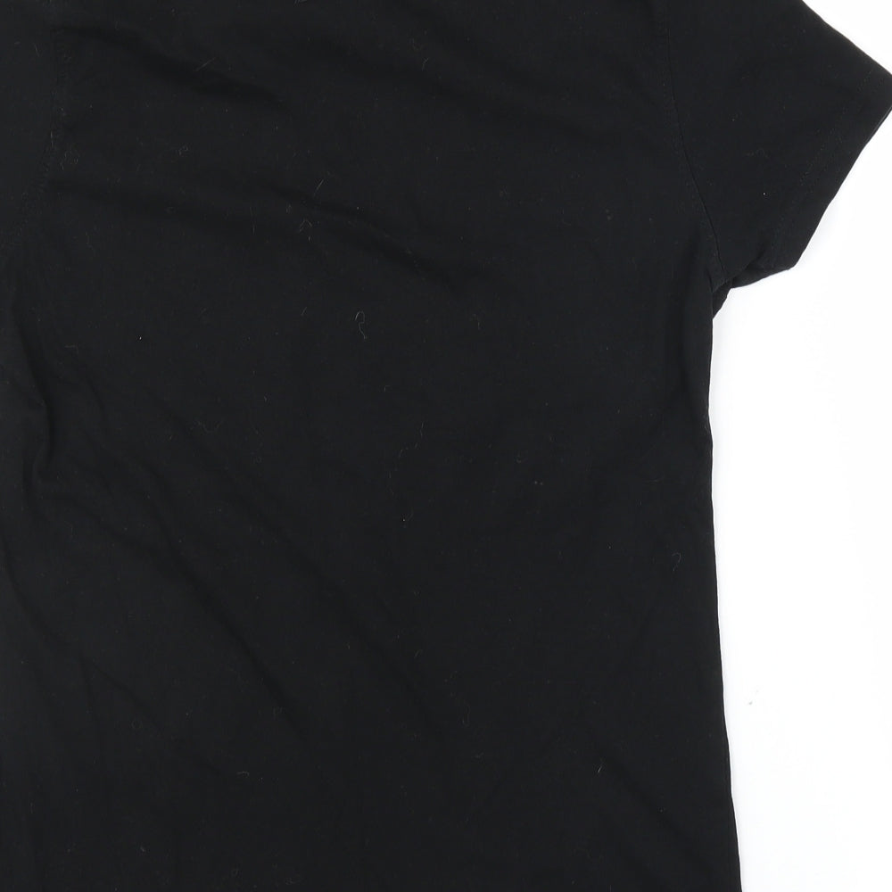 Level Up Womens Black   Basic T-Shirt Size S