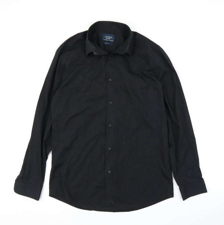 F&F Mens Black Button-Up Size 15.5