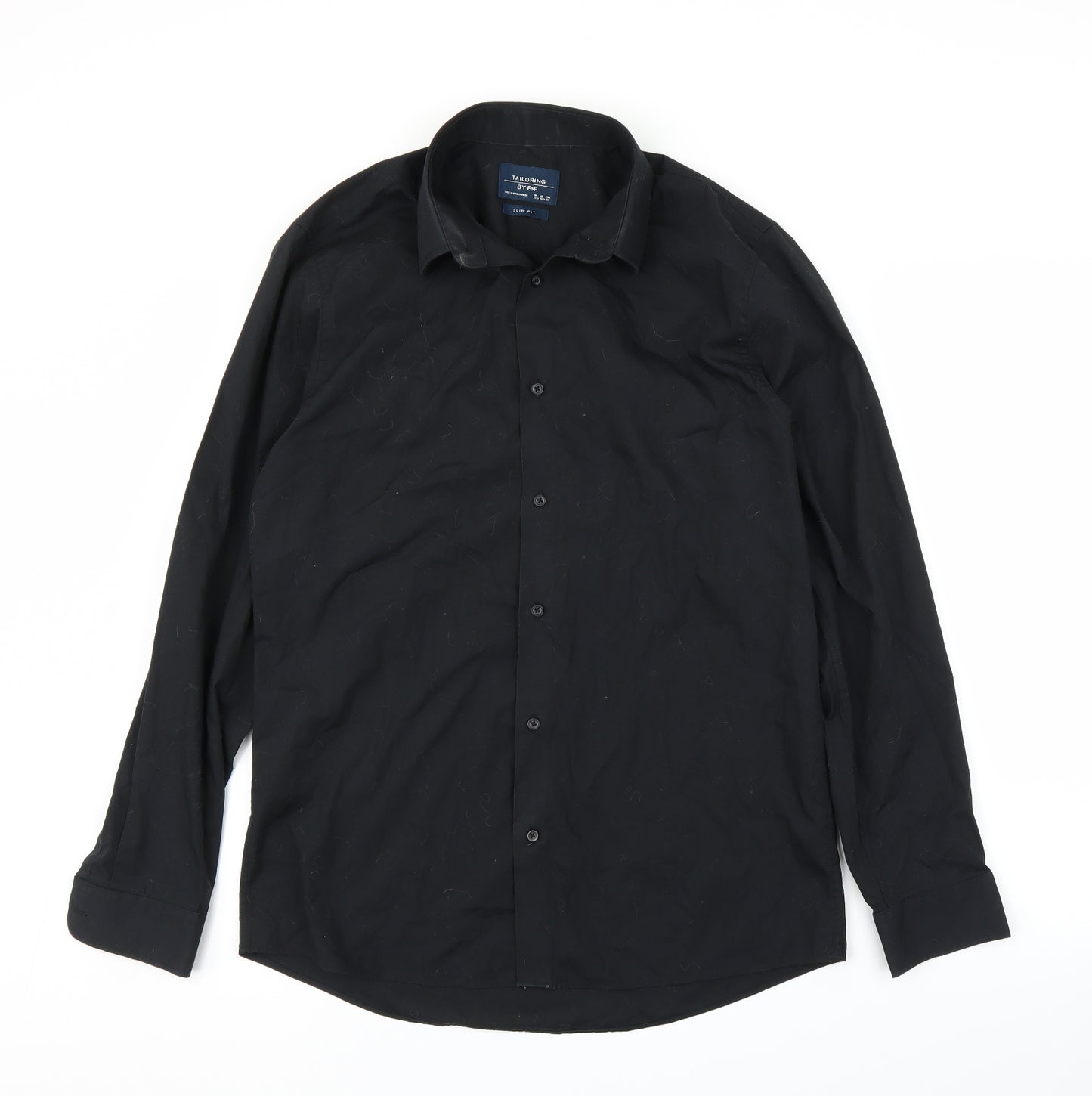 F&F Mens Black    Button-Up Size 15.5