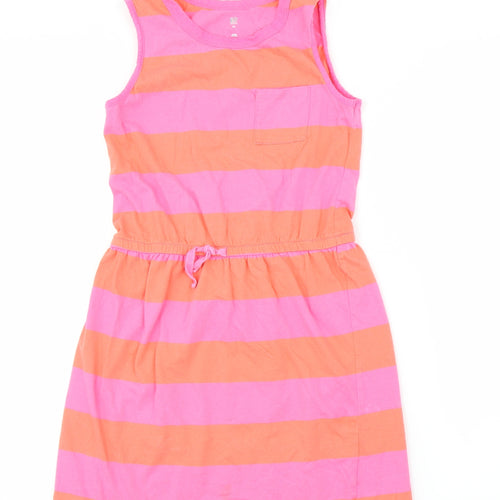 Gap Girls Pink Striped  A-Line  Size XL