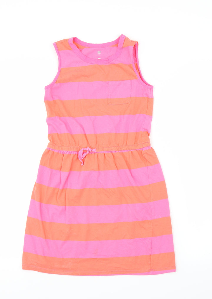 Gap Girls Pink Striped  A-Line  Size XL