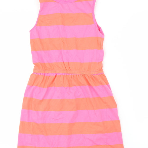 Gap Girls Pink Striped  A-Line  Size XL