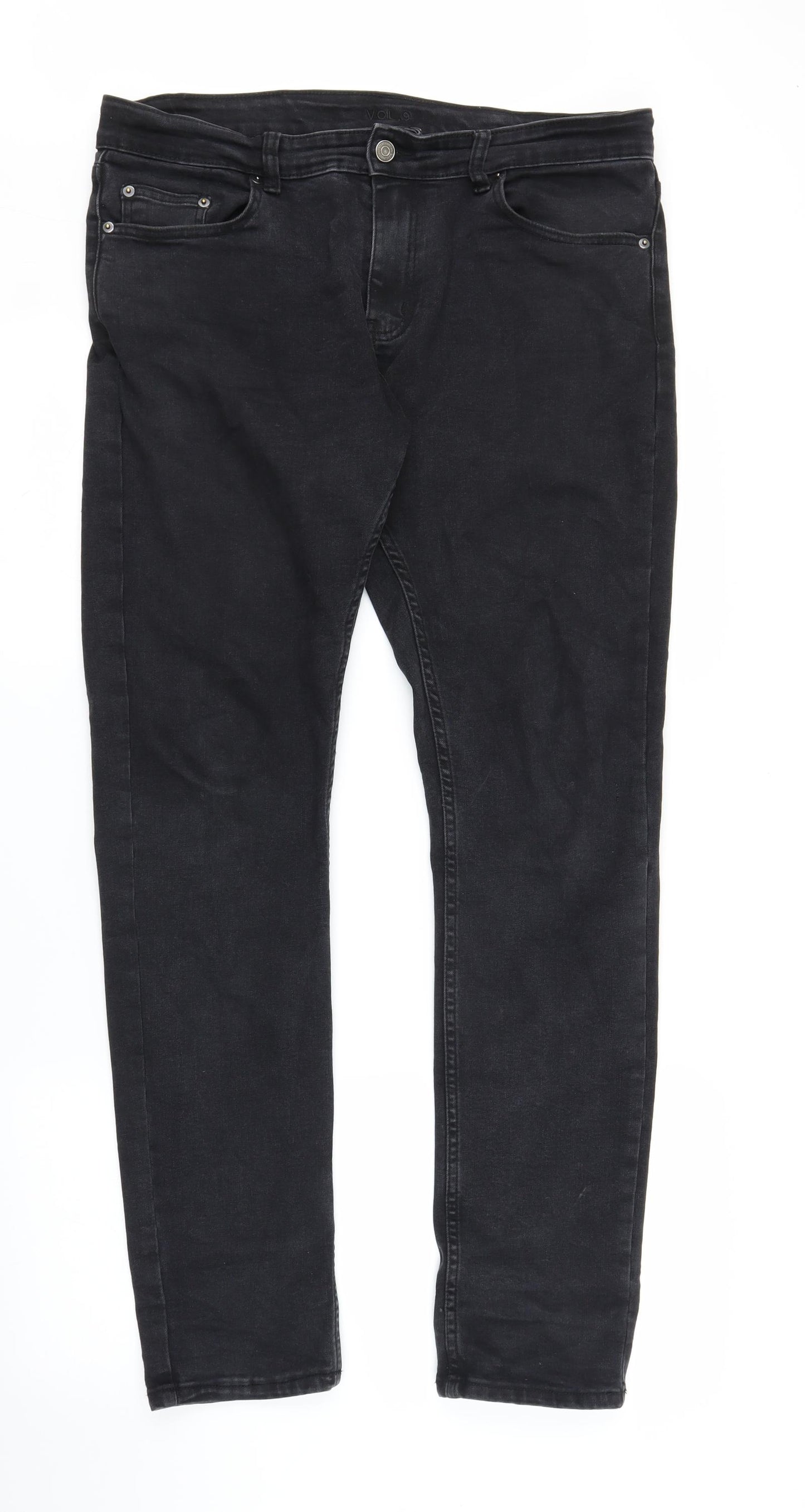 Blakely Mens Black  Denim Straight Jeans Size XL L31 in