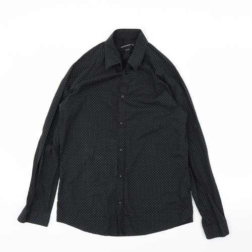Cedar Wood State Mens Black    Button-Up Size 15