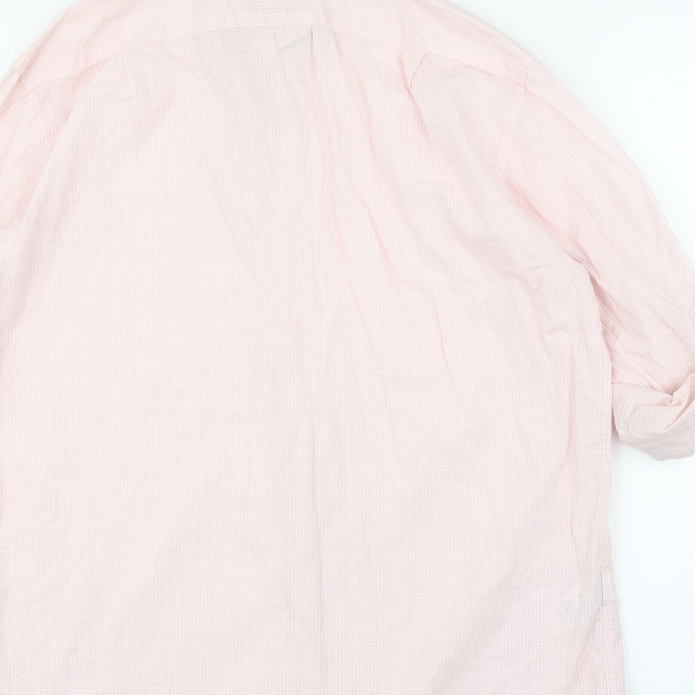 M&S Mens Pink    Button-Up Size 15.5