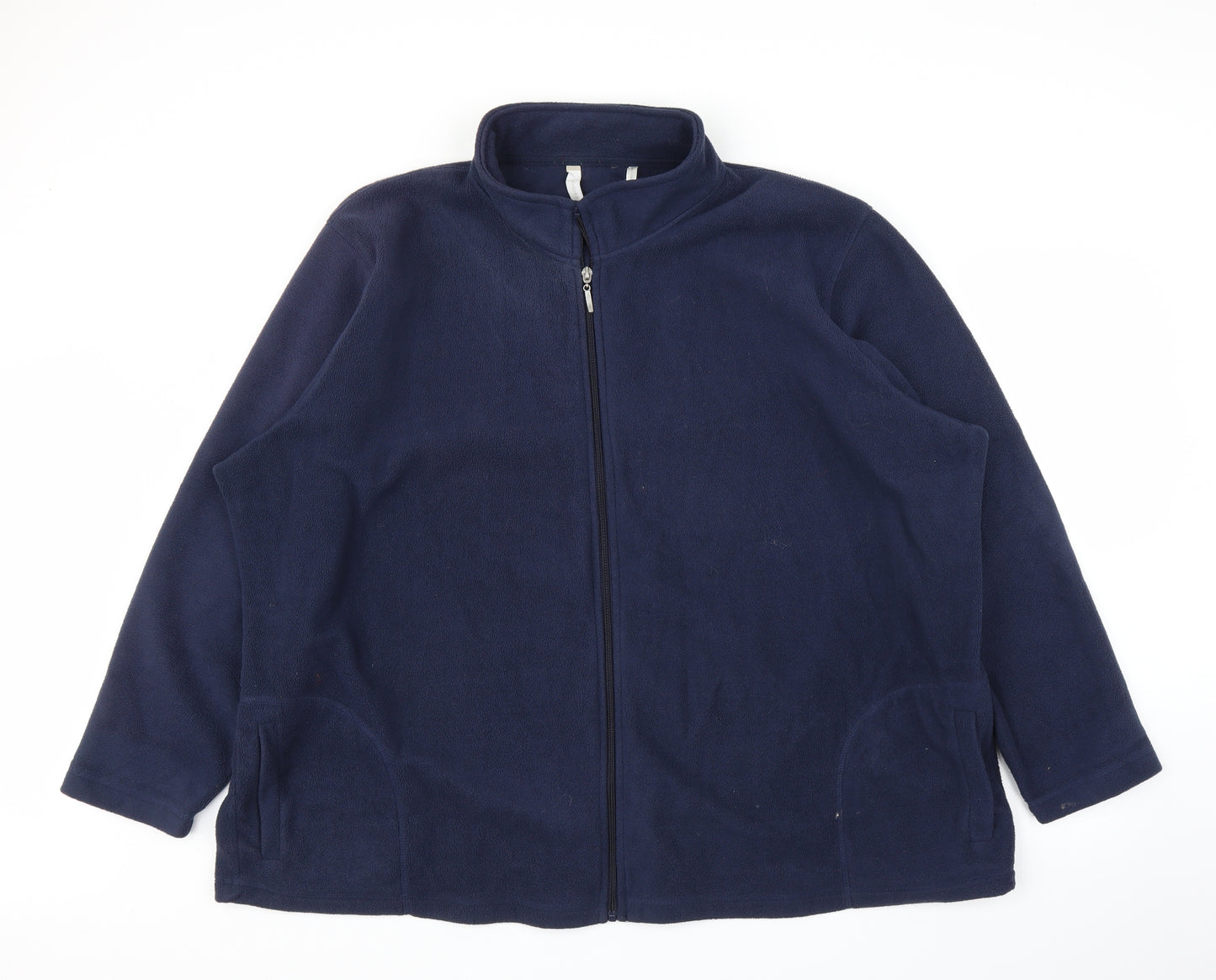 Anthology Womens Blue  Fleece Full Zip Jumper Size 34