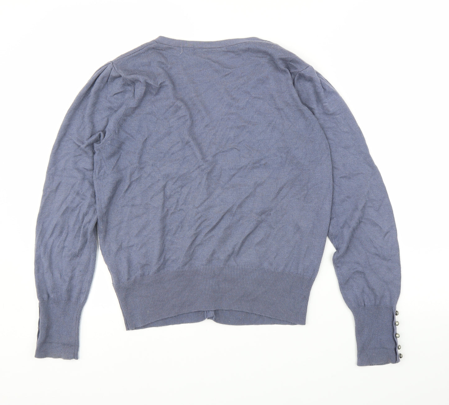 M&S Womens Blue   Cardigan Jumper Size 14