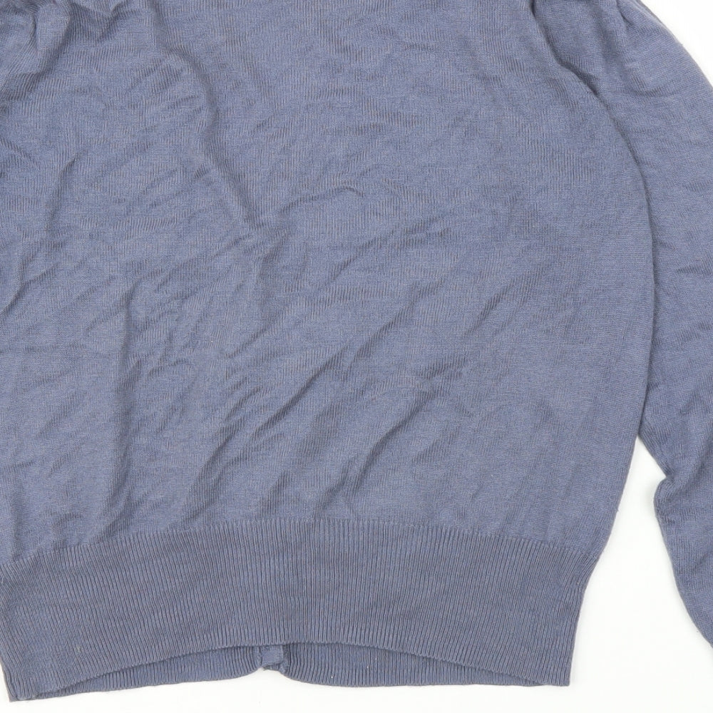 M&S Womens Blue   Cardigan Jumper Size 14