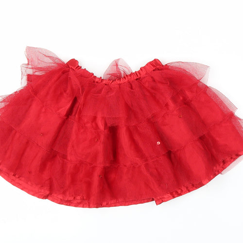 mamas & papas Girls Red   Tutu Skirt Size 6-9 Months