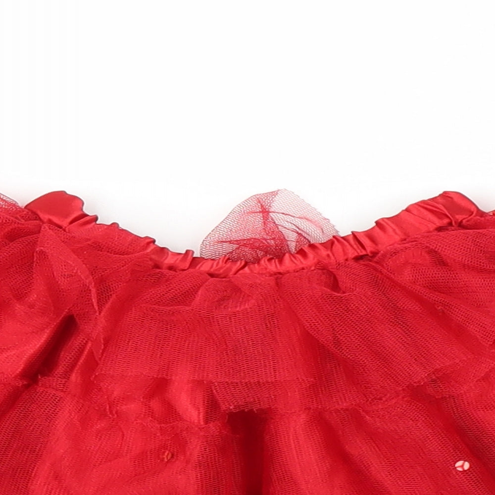 mamas & papas Girls Red   Tutu Skirt Size 6-9 Months