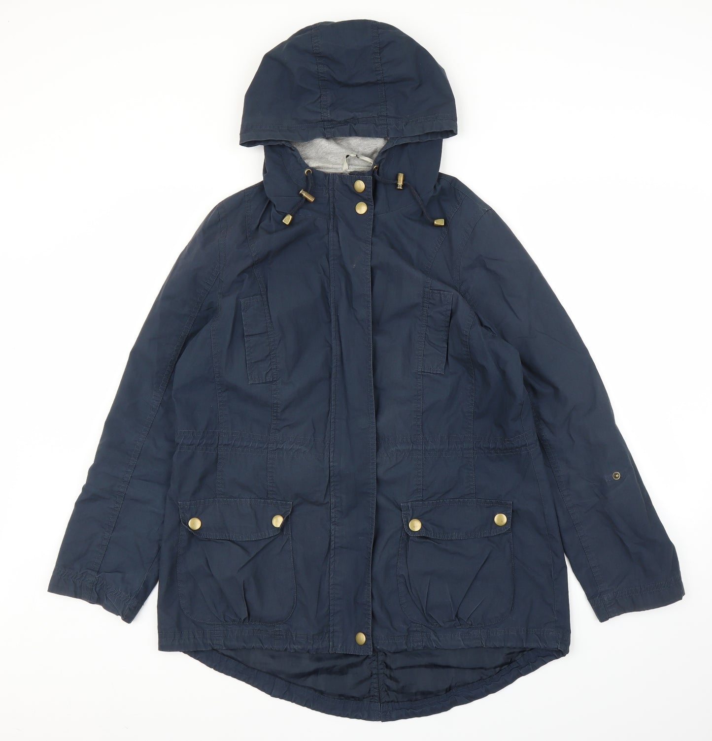 TU Womens Blue   Parka Coat Size 12