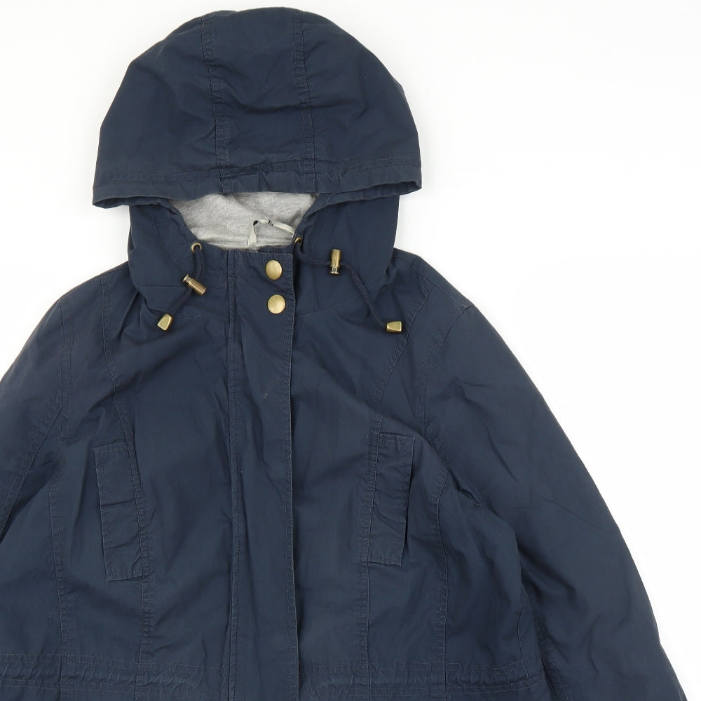TU Womens Blue   Parka Coat Size 12