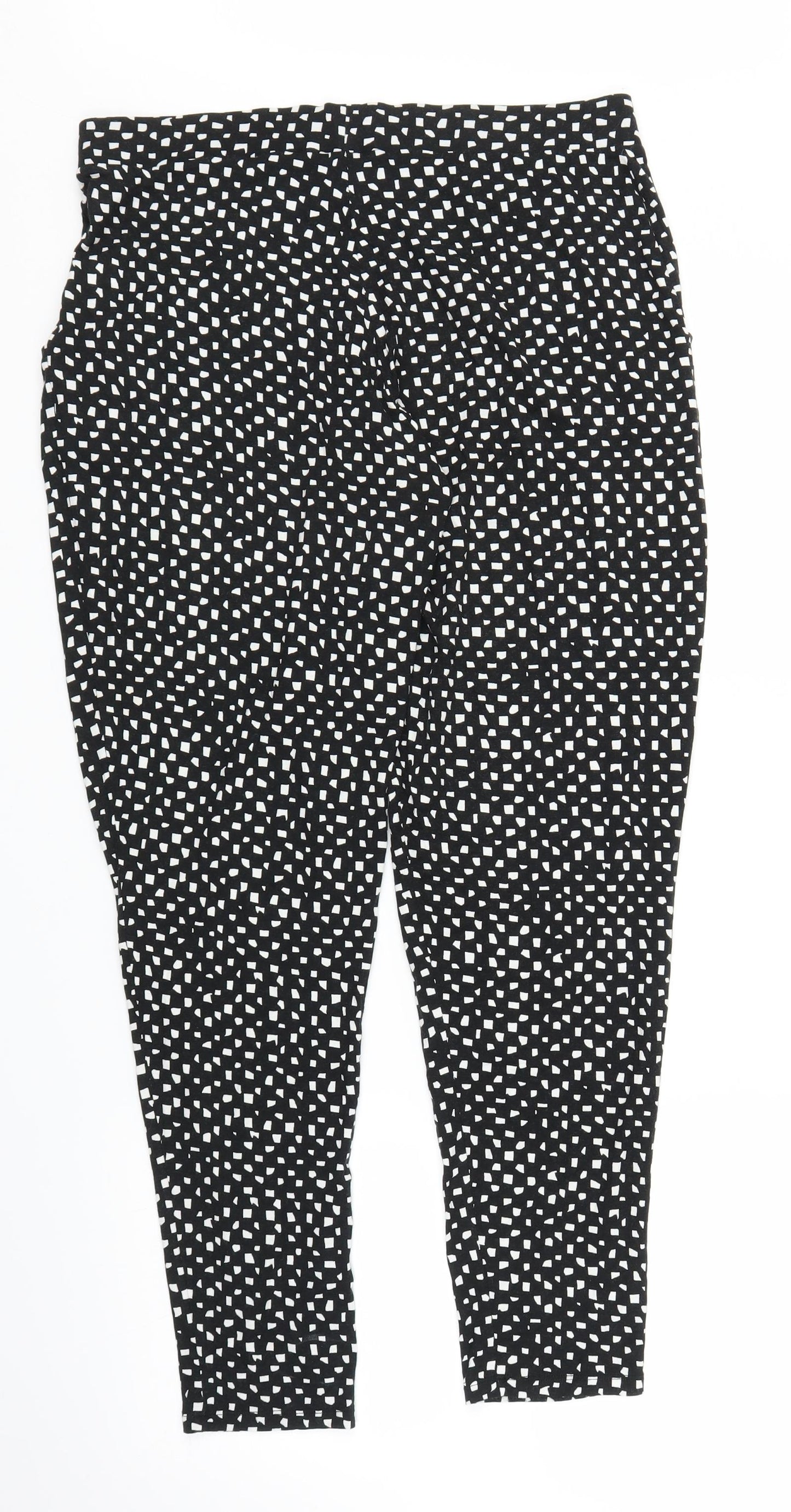F&F Womens Black   Harem Trousers Size 12 L27 in