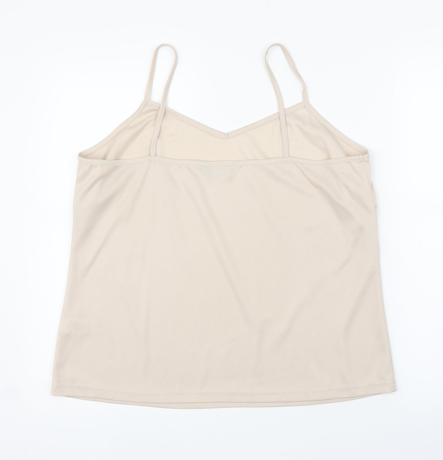 Bonmarché Womens Beige   Camisole Blouse Size 18