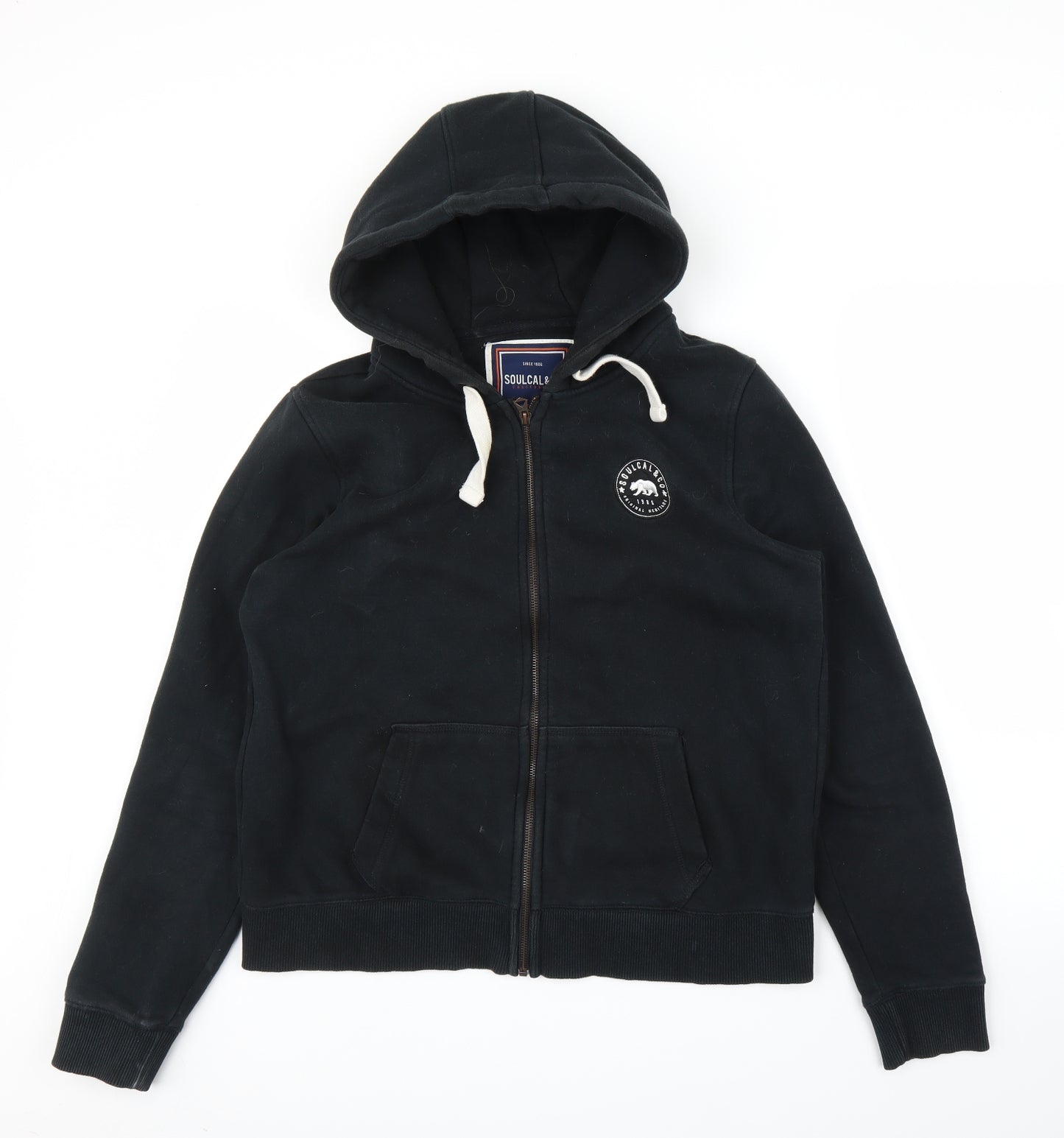 SoulCal&Co Womens Black   Full Zip Hoodie Size 18