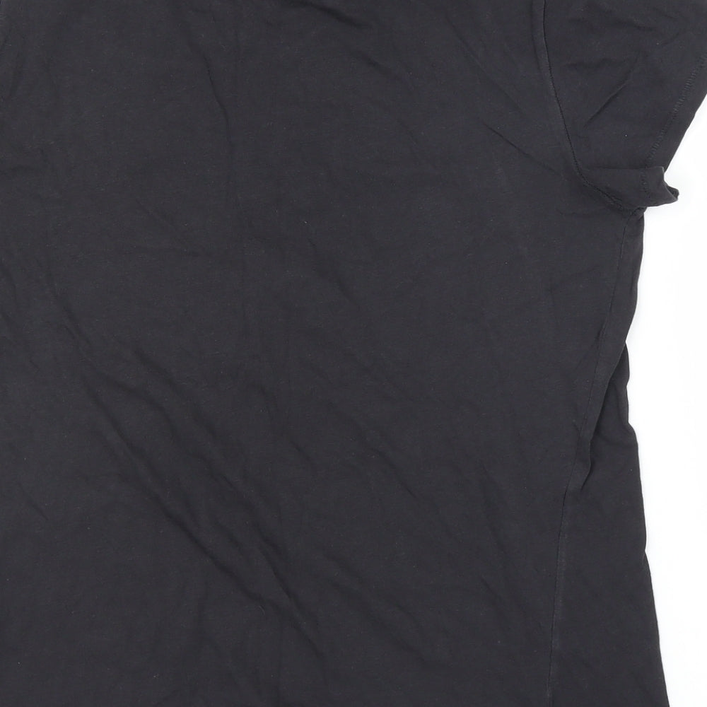 H&M Womens Black   Basic T-Shirt Size L  - Micky Mouse