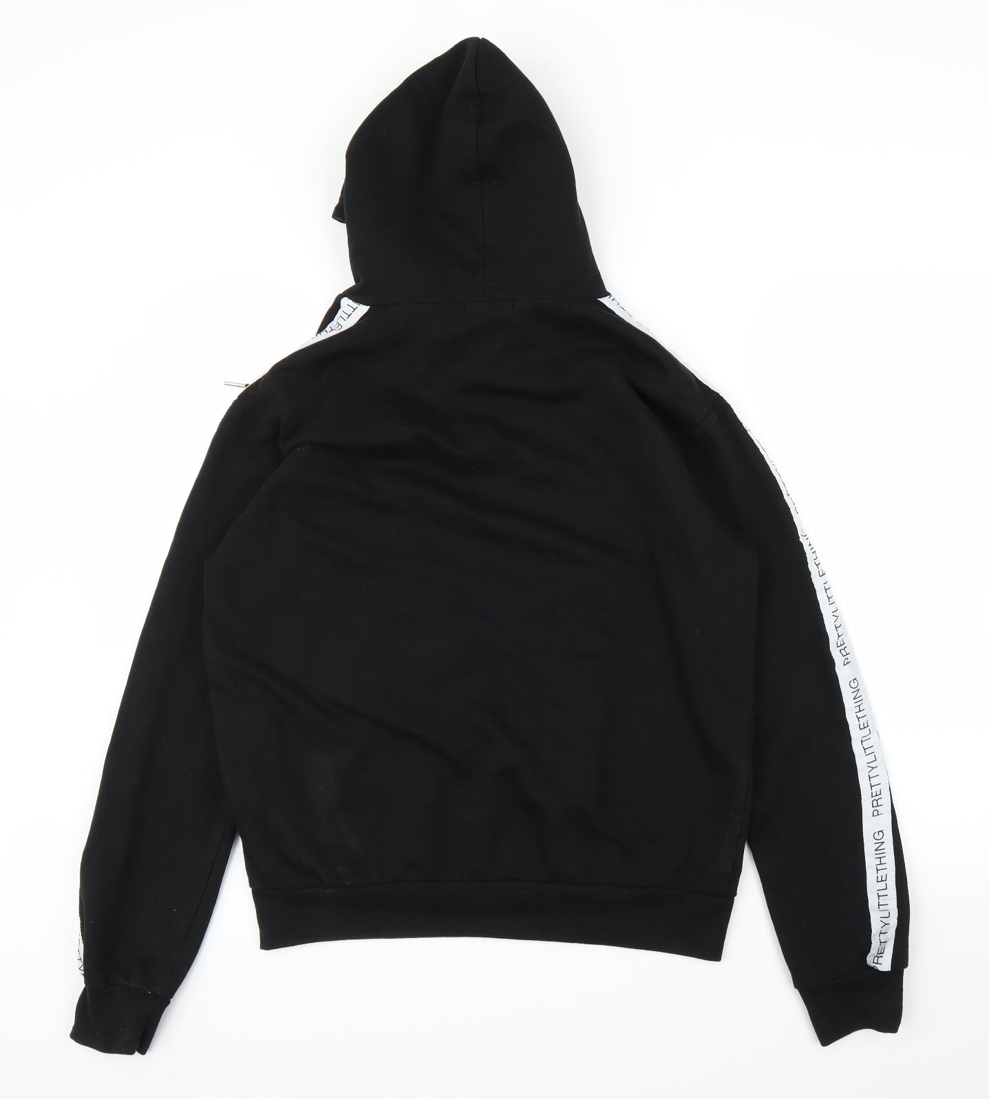 PRETTYLITTLETHING Womens Black   Pullover Hoodie Size M