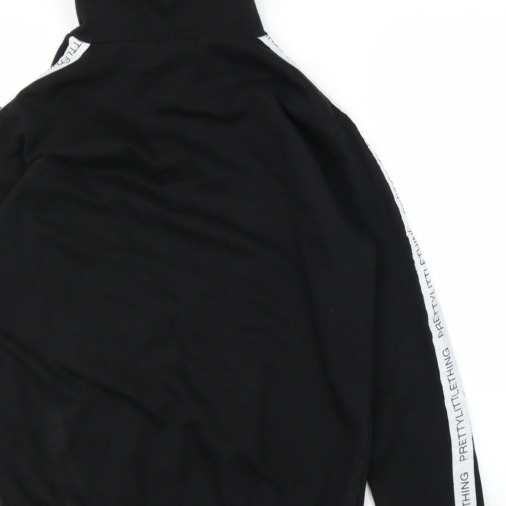 PRETTYLITTLETHING Womens Black   Pullover Hoodie Size M