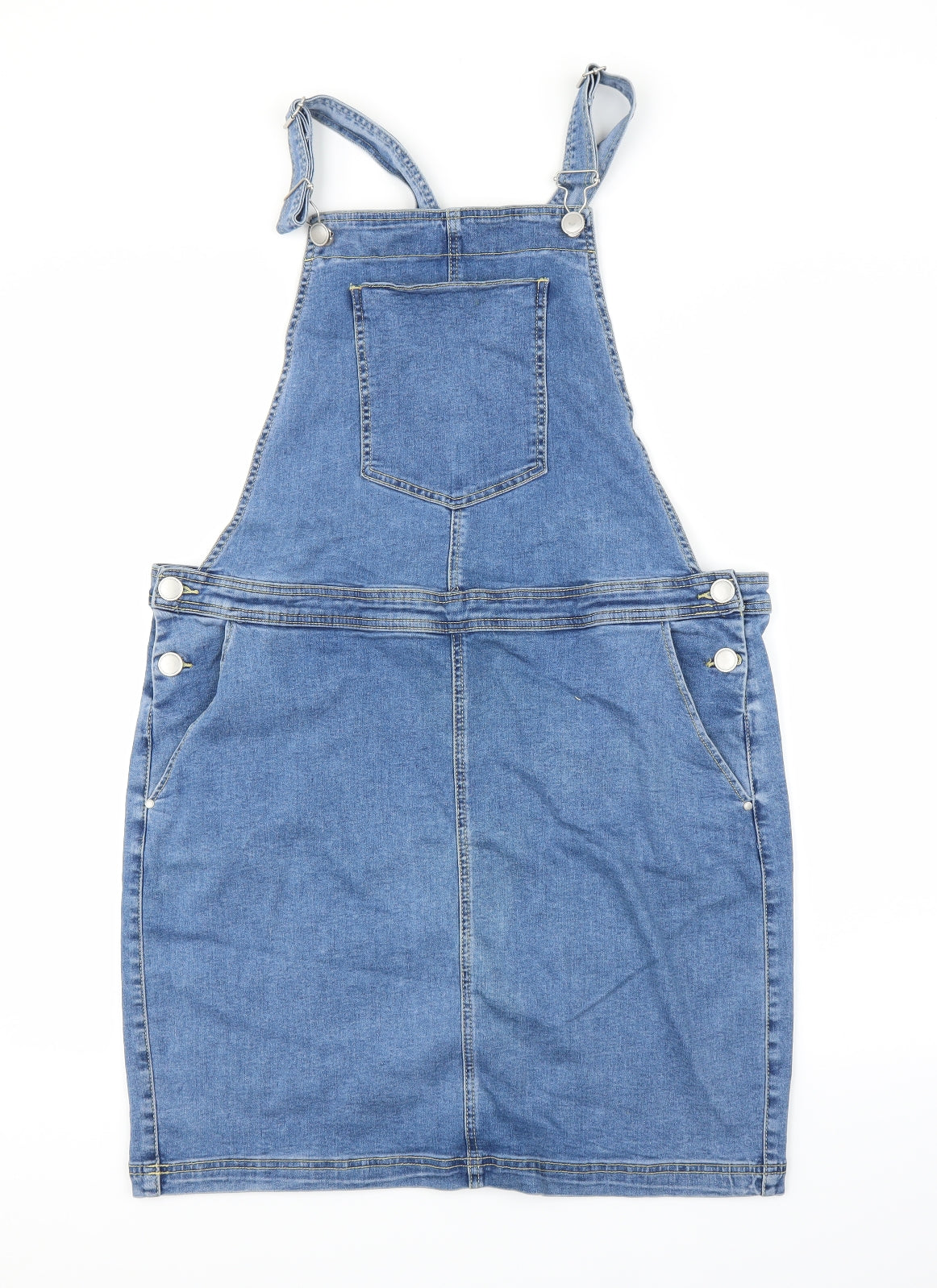 George Womens Blue  Denim Pinafore/Dungaree Dress  Size 14