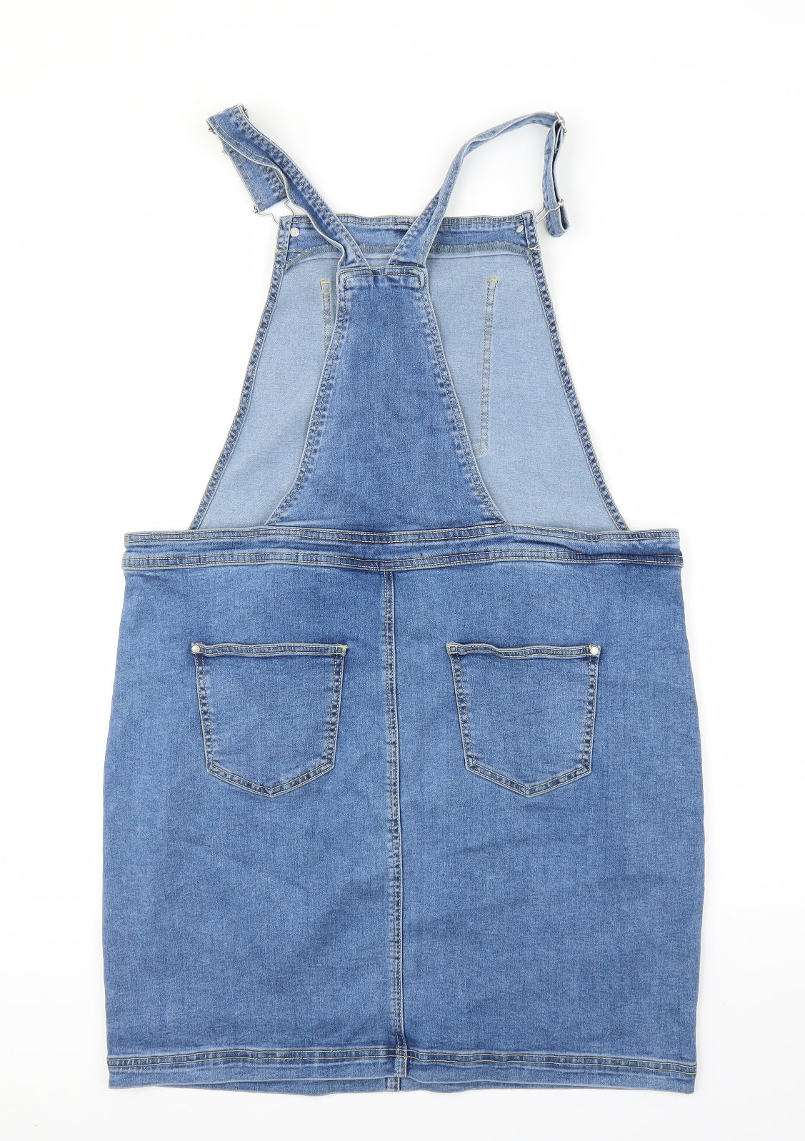George Womens Blue  Denim Pinafore/Dungaree Dress  Size 14