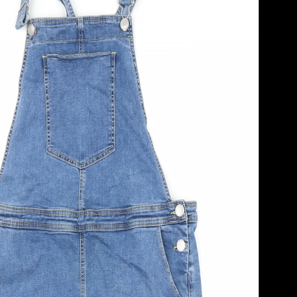 George Womens Blue  Denim Pinafore/Dungaree Dress  Size 14