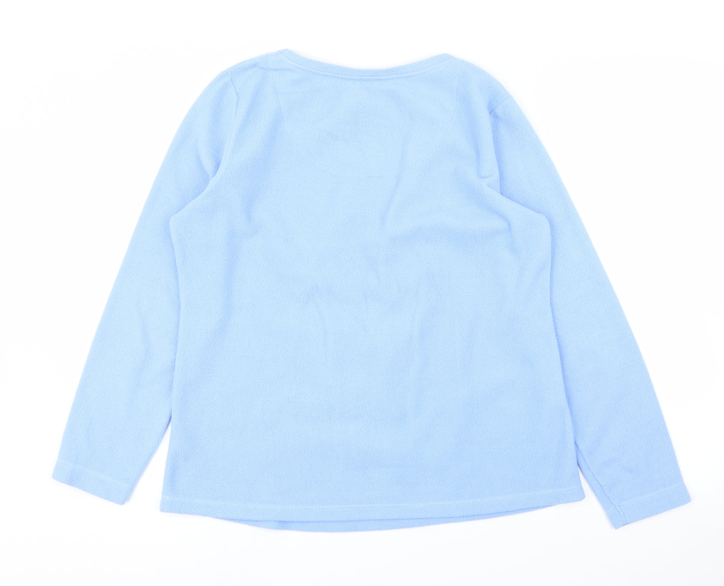 Preworn Womens Blue  Fleece Pullover Jumper Size 16  - Christmas