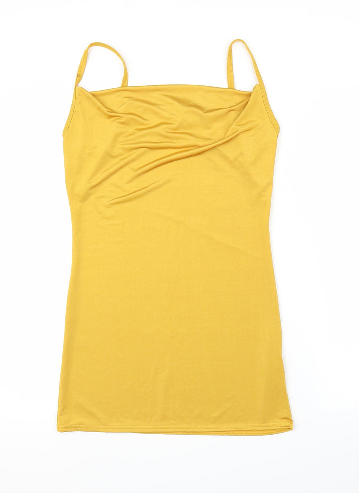 Charm Womens Yellow Bodycon Size S