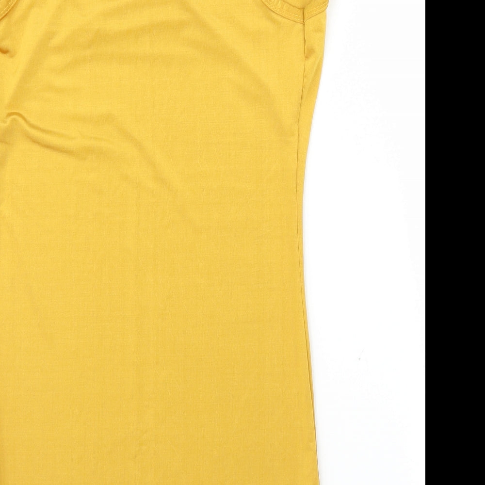Charm Womens Yellow   Bodycon  Size S