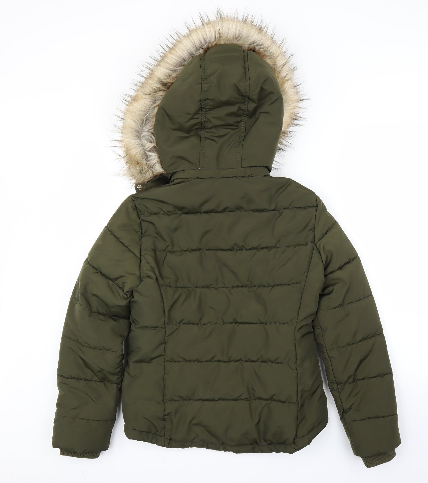 Topshop Womens Green   Parka Coat Size 8