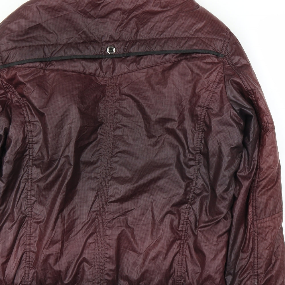 Preworn Mens Purple   Bomber Jacket Coat Size L