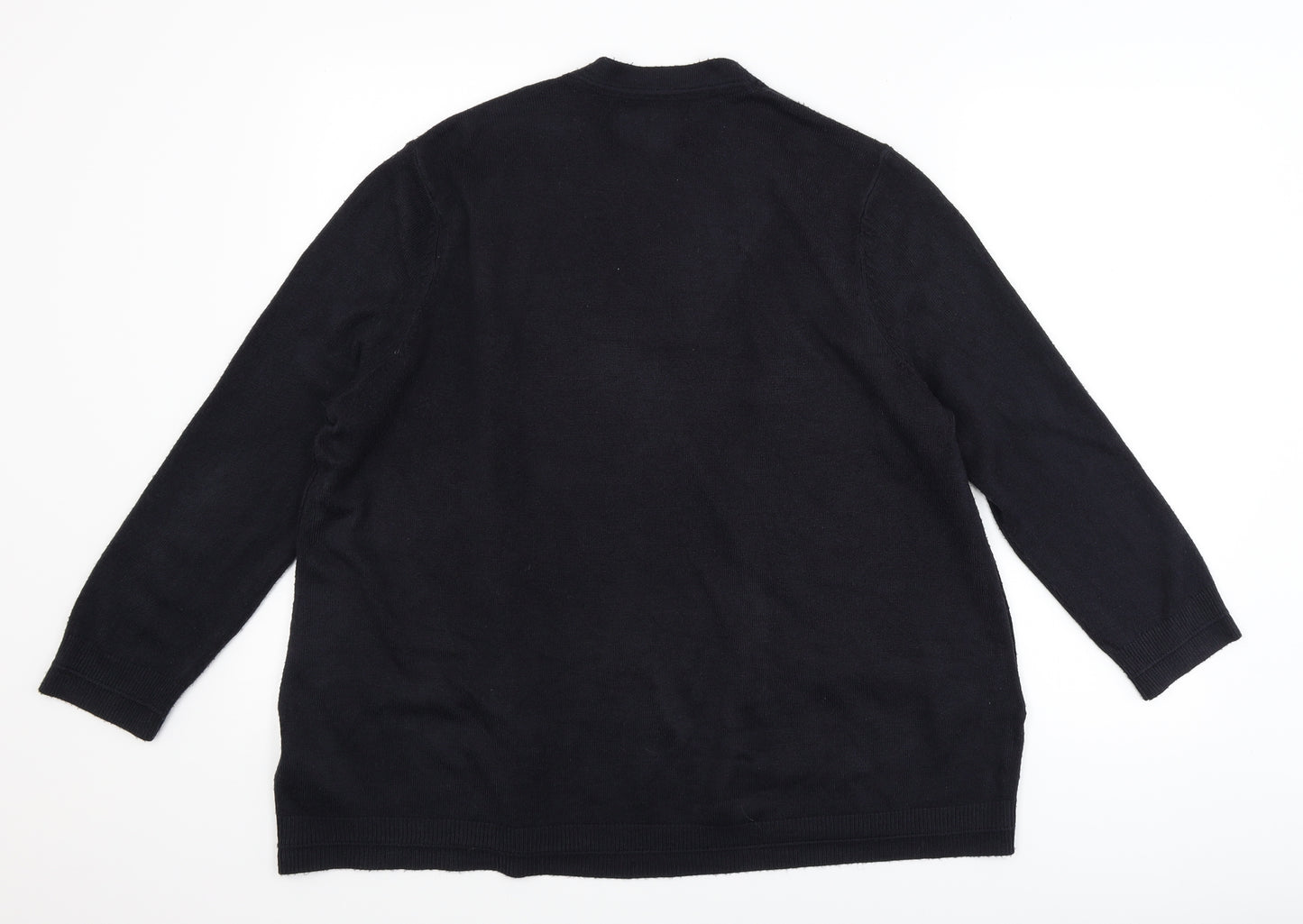 Maine Womens Black   Cardigan Jumper Size 18